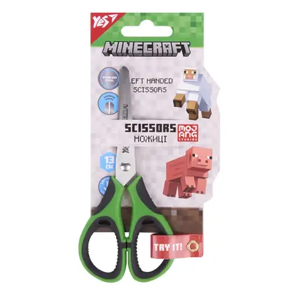 Ножиці дитячі YES 13 см. для шульги, Minecraft (480466)