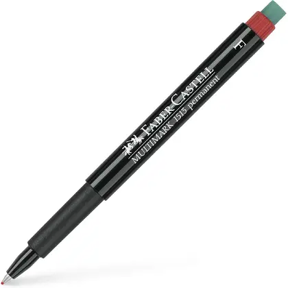 Маркер перманентний Faber-Castell OHP Multimark 0,6 мм. F Червоний, Multimark (151321)