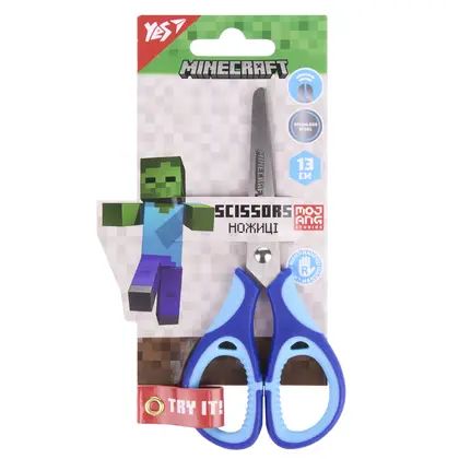 Ножницы детские YES, 13 см., Minecraft, Разноцветный, (480459)