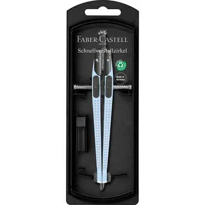 Циркуль Faber-Castell до 390 мм. SKY BLUE, QUICK SET COMPASS (574474)