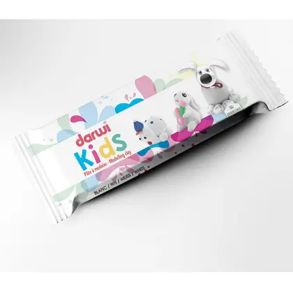 Полимерная глина самозастывающая Darwi KIDS, 1 кг., Белая, (DR-DA0851000000)