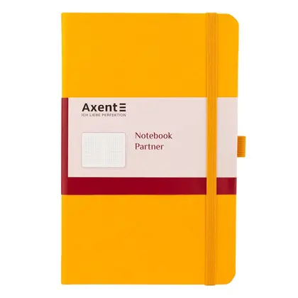 Блокнот Axent Partner 95*140 мм., 96 аркушів клітинка, Жовтий, (8301-08-A)