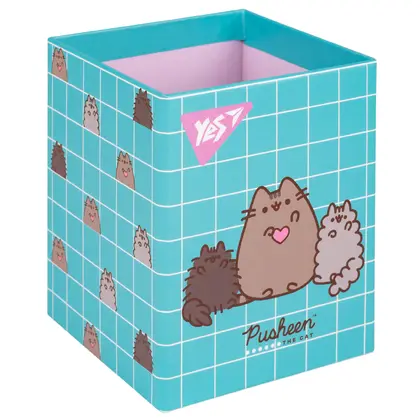 Підставка для ручок YES 8*8*10 см. картона, Pusheen (708216)