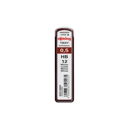 Грифель для механического карандаша Rotring, 0,5 мм., 2B, (S0312630)