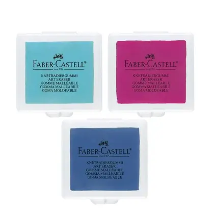 Клячка Faber-Castell, 1 шт., пластиковая коробка, Бірюзова, Малинова, Фіолетова, Trend (127124)