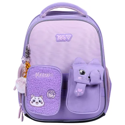 Школьный рюкзак YES, Little Kitty, Фиолетовый, (550212)