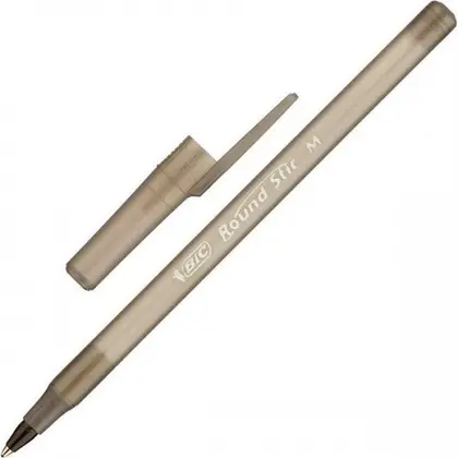 Ручка BIC кулькова 1 мм. Чорна, Round stic (bc9205681)
