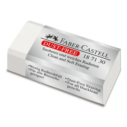 Гумка Faber-Castell Dust-free Біла, (187130)
