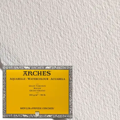 Папір для акварелі Arches 56*76 см. 300 г/м2, 100% бавовна, Rough, Природний білий, (1795026)