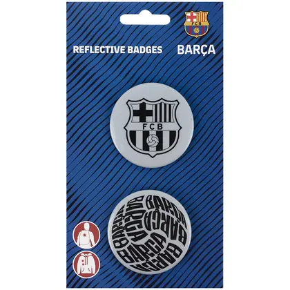 Значки KITE, 2 шт., FC Barcelona, светоотражающие, (BC25-107)