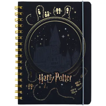 Блокнот KITE, А5, 80 листов, Harry Potter, на спирали, (HP26-190)