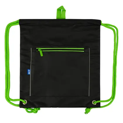Сумка для обуви YES, 40*35 см., Black Eddition Green, Черный, (550523)