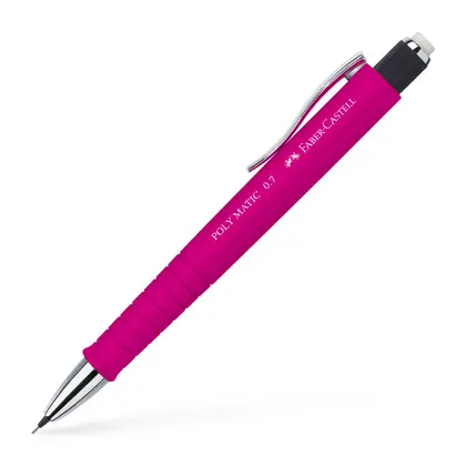 Механічний олівець Faber-Castell POLY MATIC 0,7 мм. В Рожевий, (133328)