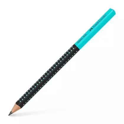 Чернографитный карандаш Faber-Castell GRIP 2001 JUMBO, НВ, , Чорний/петроль, (511912)