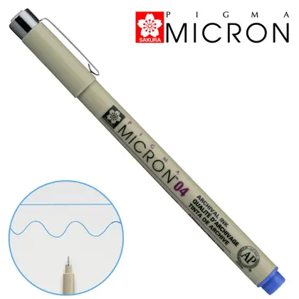 Лінер Sakura Pigma Micron (0.4) 0,4 мм. Синій, (XSDK04#36)
