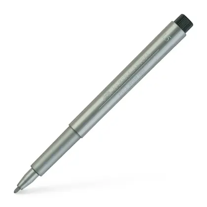 Маркер художній Faber-Castell PITT М Срібло, (167351)
