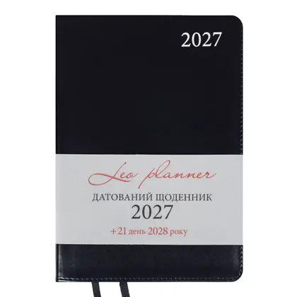 Щоденник датований LEO Planner 2027 A5, 368 сторінок Інтегральний, Темно-синій, Aldento (252732)