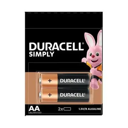 Батарейка Duracell, 1 шт., AA LR6 1,5 V/B, Alkaline, (9715136)