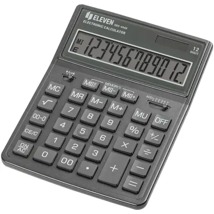 Калькулятор ELEVEN, 12 разрядный, бухгалтерский, Серый, (SDC-444X-GR)