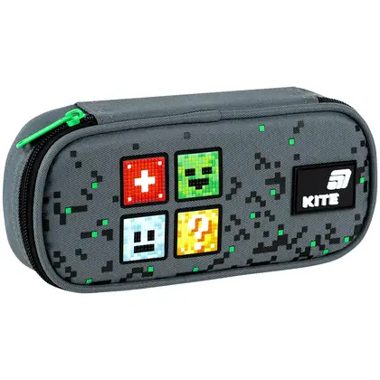 Пенал школьный KITE, 1 отделение, Pixel, (K26-662-22)