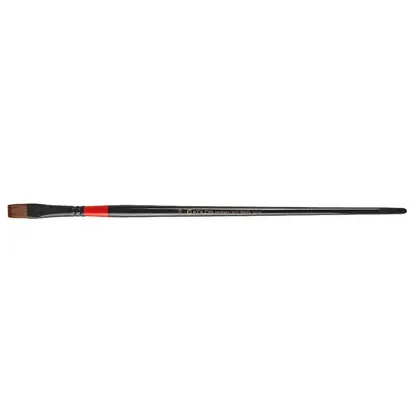 Кисть синтетика Kolos Red Stripe плоская, №10, длинная ручка, 1018, (42101810)
