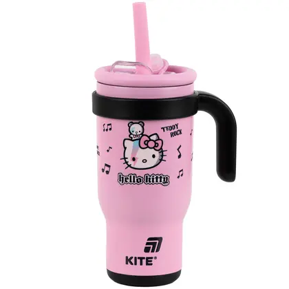 Термочашка KITE 530 мл. з трубочкою, Hello Kitty (HK25-1266)