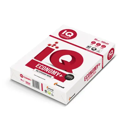 Бумага офисная, А4, 500 листов, IQ economy, 80 г/м2, (IQ A4/80 СЛ+)