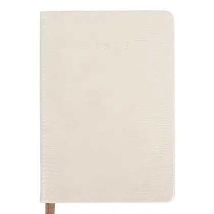 Щоденник датований LEO Planner 2027 A5, 368 сторінок Твердий, Кремовий, Lizard (252769)
