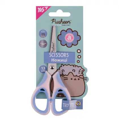 Ножницы детские YES, 13 см., Pusheen, для левшей, (480467)
