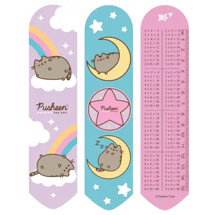 Закладки для підручників YES пластикові, 2D, Pusheen rainbow (708133)