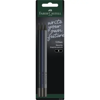 Чернографитный карандаш Faber-Castell URBAN, 3 шт., в блистере, (112199)