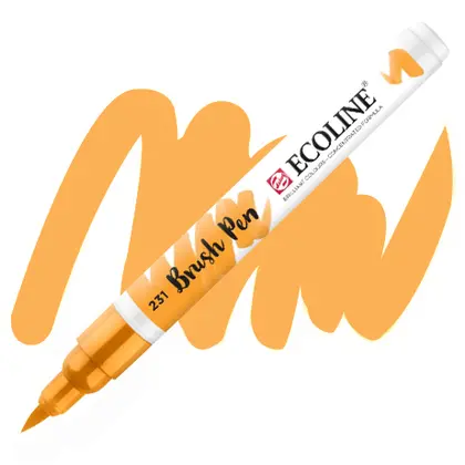 Маркер художественный акварельный Ecoline Brushpen, Ecoline, 231 Охра Золота, кисть, (11502310)