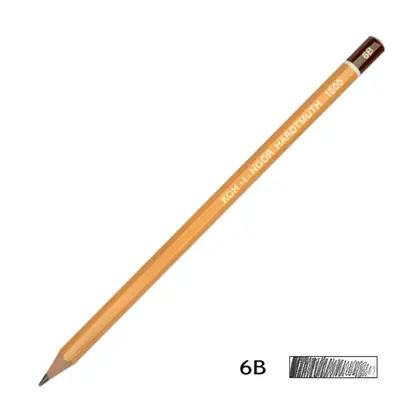 Чорнографітний олівець Koh-i-noor 1500 6В (1500.6B)