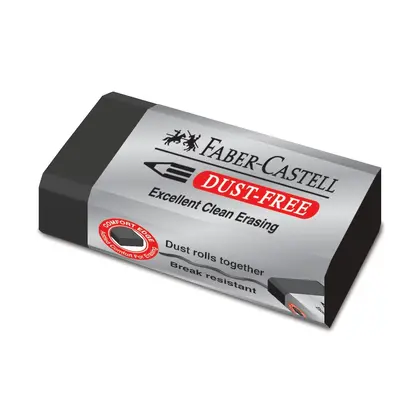 Ластик Faber-Castell Dust-free, вініл, Чорна, (23553)