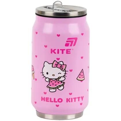 Термочашка KITE 350 мл. з трубочкою, Hello Kitty (HK25-1263)