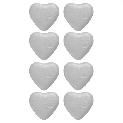 Заготовка из пенопласта, Сердце, 8 шт., 3,5 см., (743121)