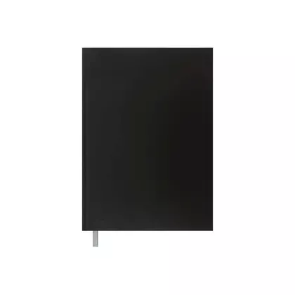 Книга канцелярська Buromax А4, 144 аркуша клітинка, бумвініл, Чорна, OPTIMAL (BM.24419103-01)